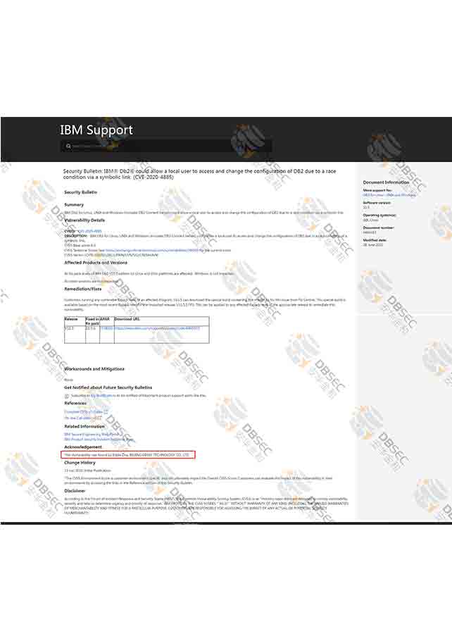 CVE-2020-4885